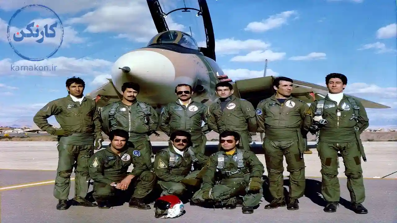 تصویر خلبانان جنگنده ایرانی