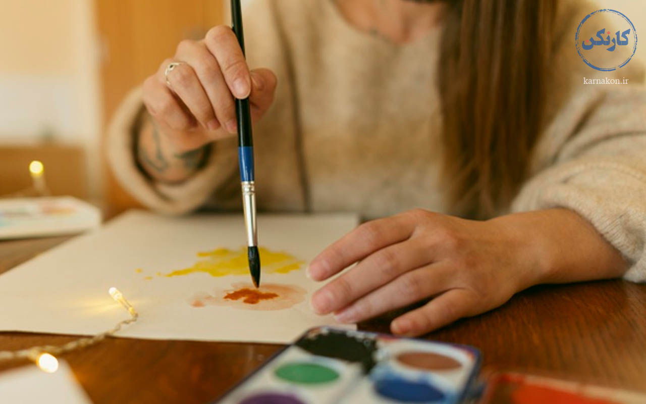 نقاشی - کار های خلاقانه دخترانه در خانه
