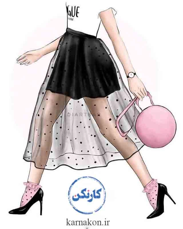 آموزش طراحی لباس ساده با مداد