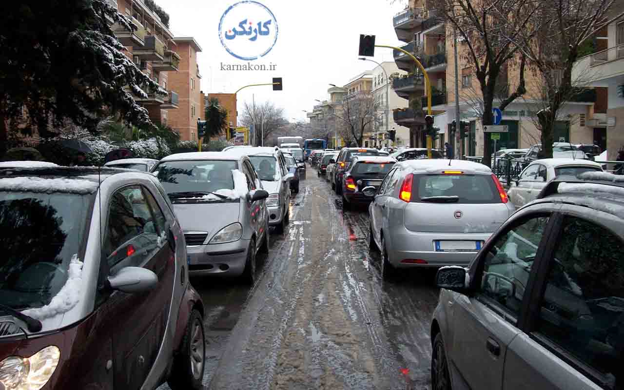 ترافیک سنگین در شهر روم