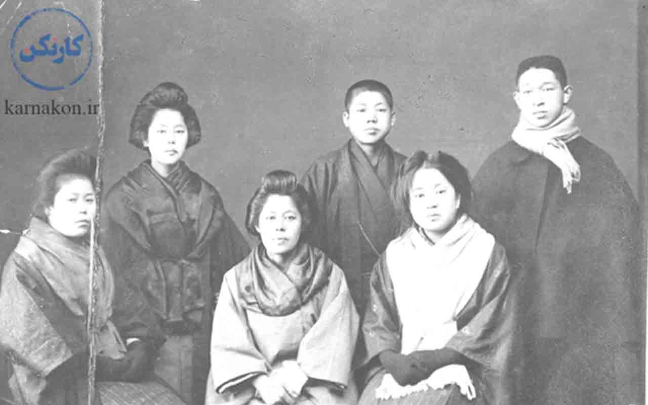 کونوسوکه ماتسوشیتا در کودکی به همراه خانواده
