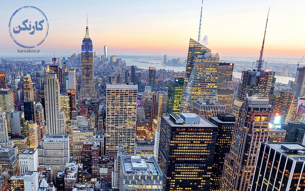 ساختمان‌های بلند نیویورک در آمریکا