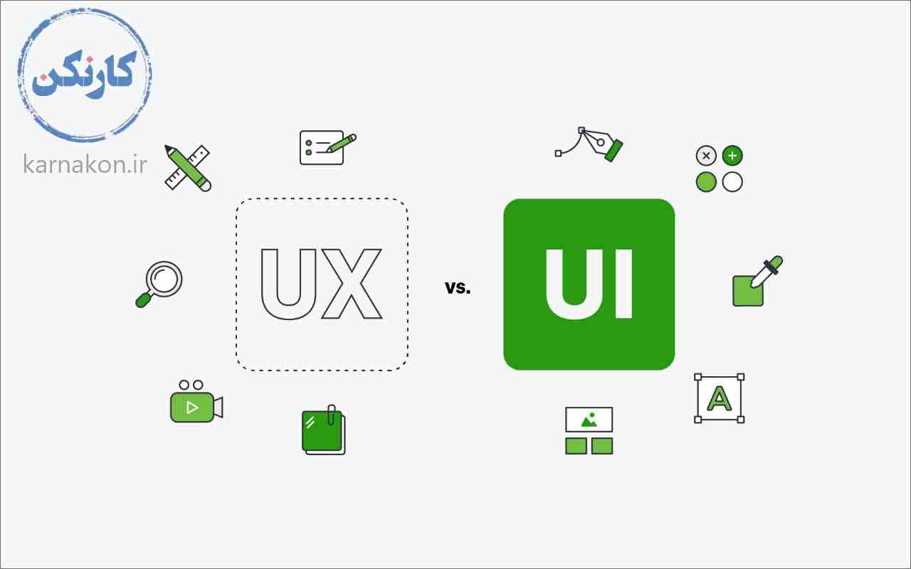 مثال‌های گرافیکی از طراحی ui و ux