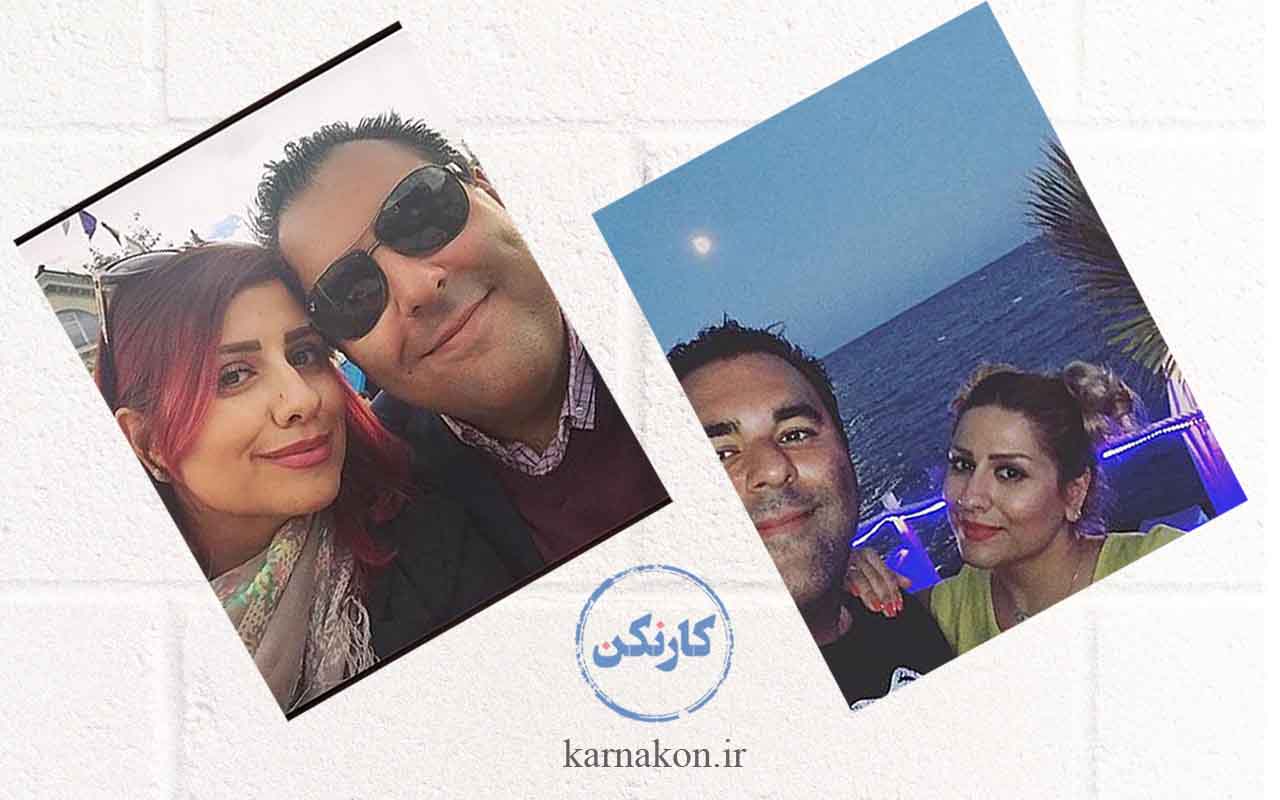 مسعود قره خانی و همسرش سالومه عباسیان