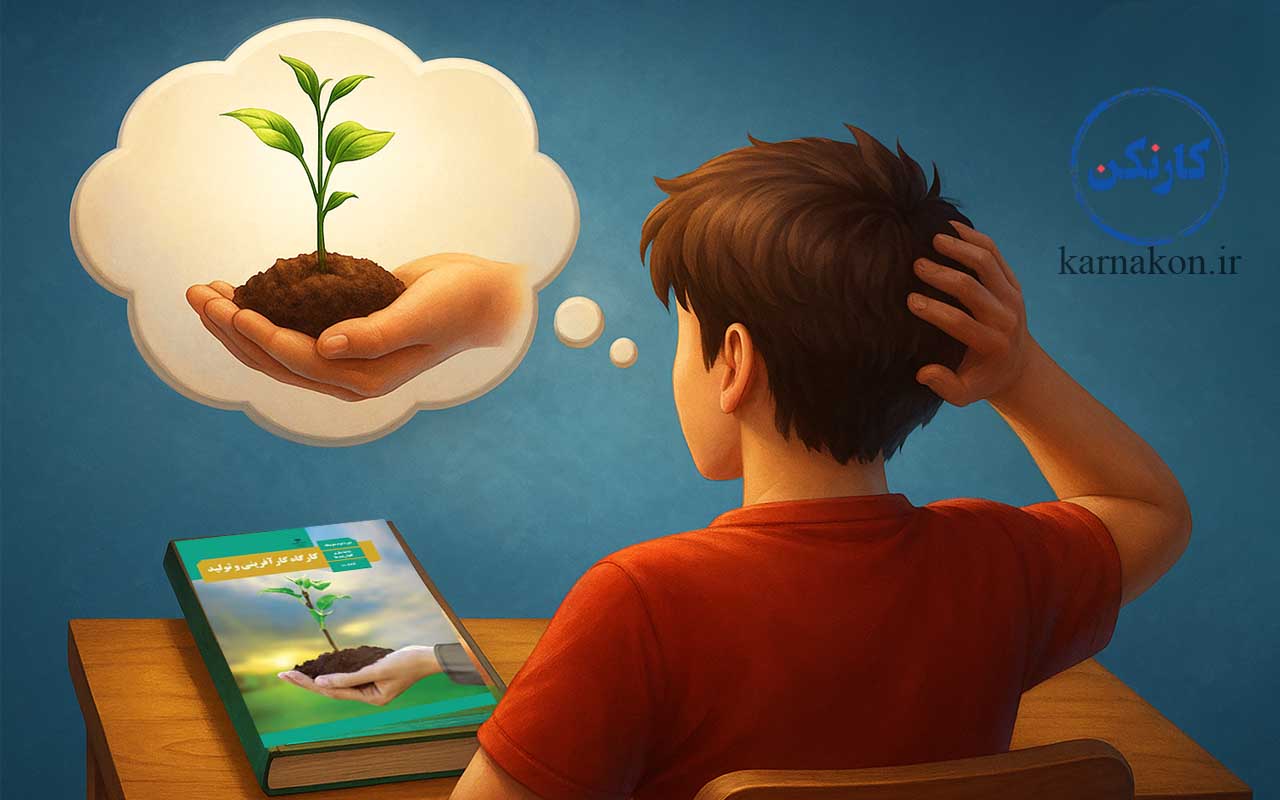 دانش آموز و کتاب کارگاه کارآفرینی و تولید