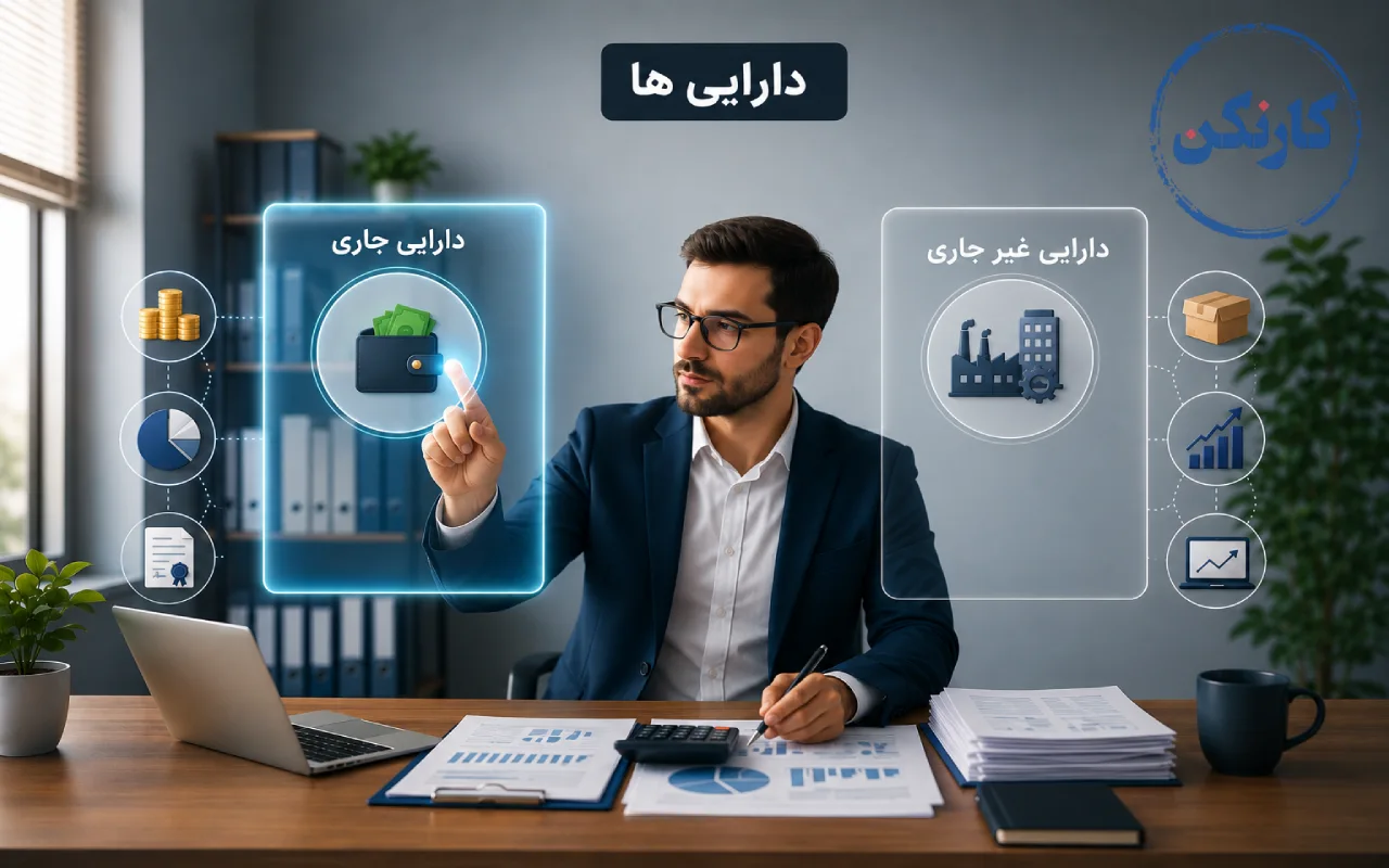 معرفی انواع داراییها و انتخاب دارایی جاری